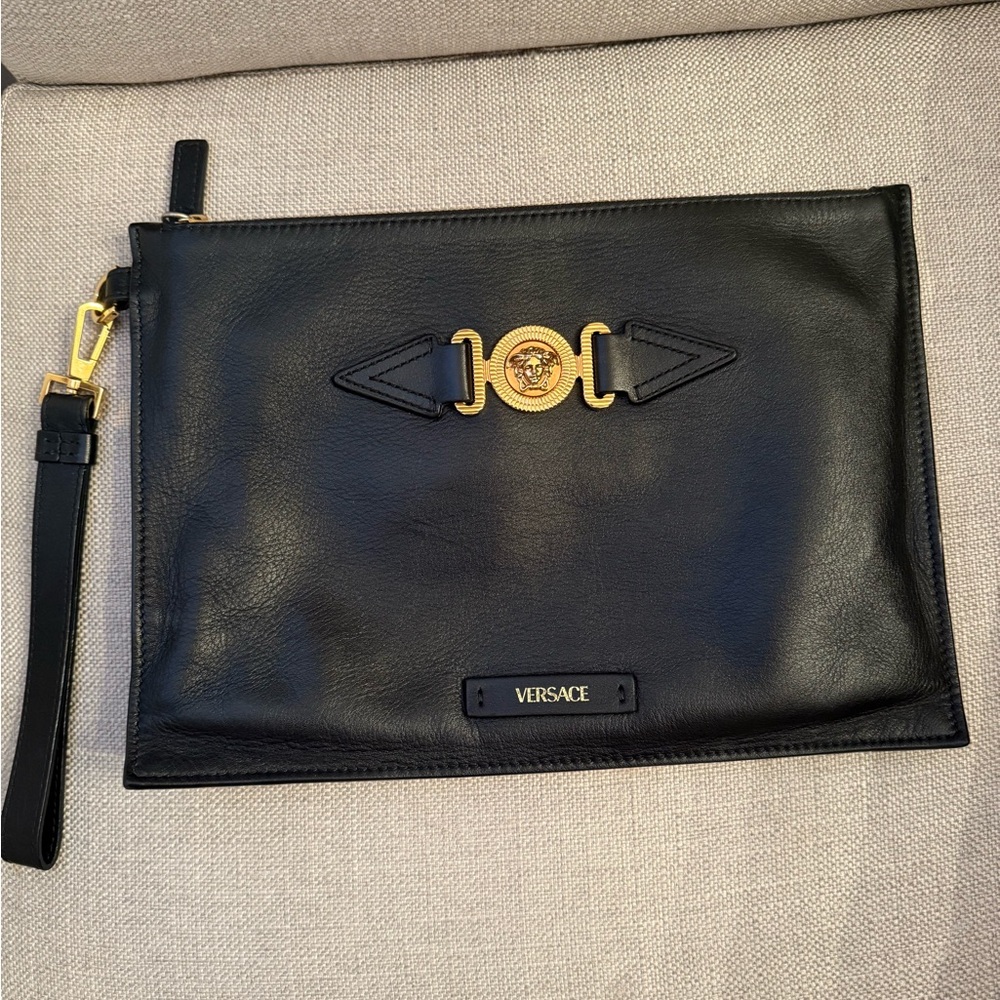 Versace Black and Gold Toiletry Bag